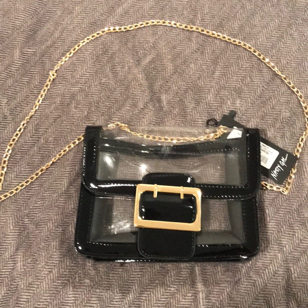 Clear and black bag